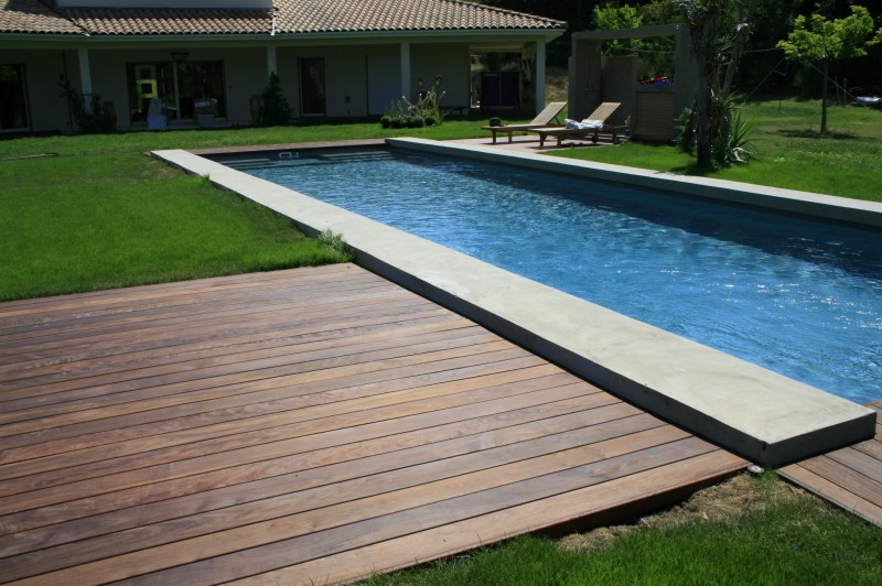Piscine 12 x 5 Membrane armé Gris Foncé  Aubagne Aix en Provence