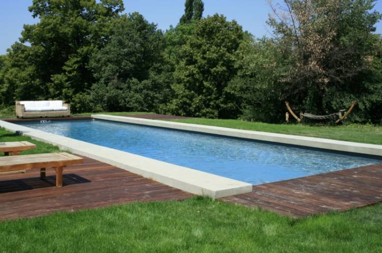 Piscine 12 x 5 Membrane armé Gris Foncé  Aubagne Aix en Provence